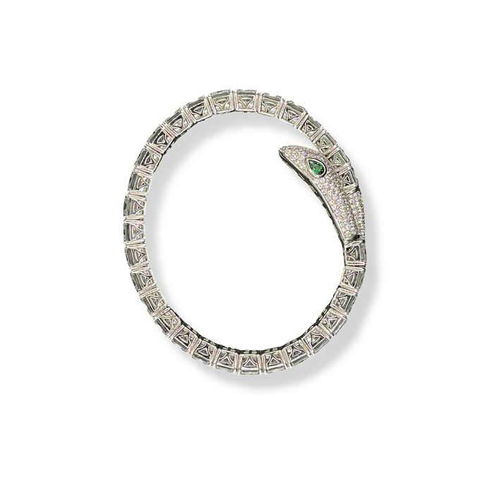 Bracciale Serpente in argento 925 con swarovski