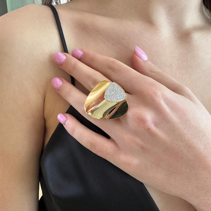 Anello piastra in argento 925