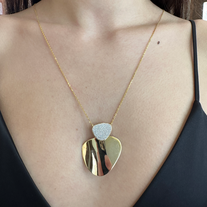 Collana ciondolo piastra in argento 925