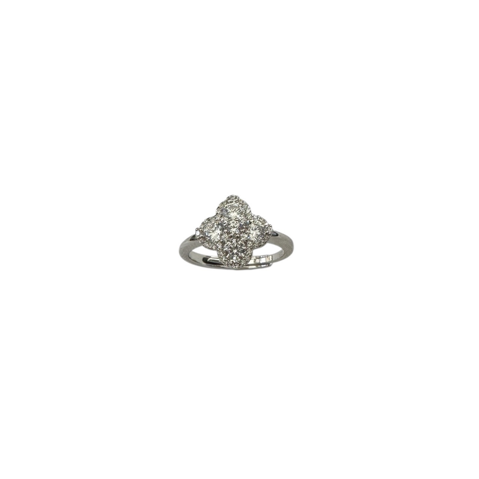 Anello in argento 925 modello fiore di loto