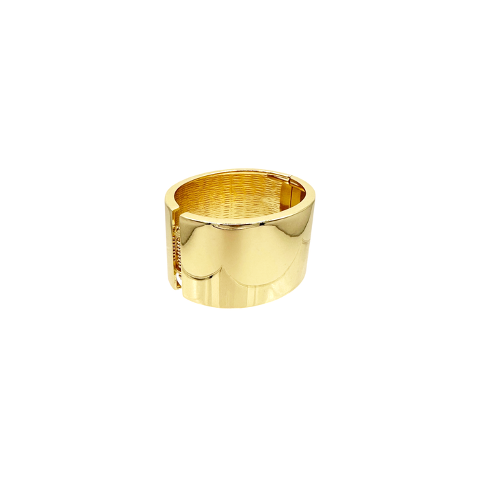 Bracciale fascia in bronzo dorato