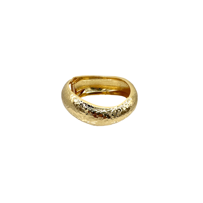 Bracciale rigido in bronzo dorato