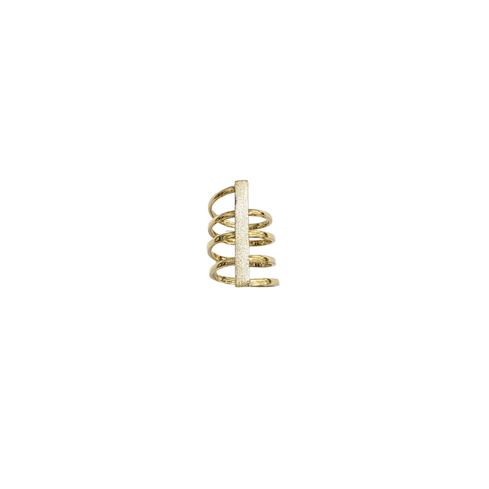 Anello minimal in argento 925 dorato in oro 18 KT