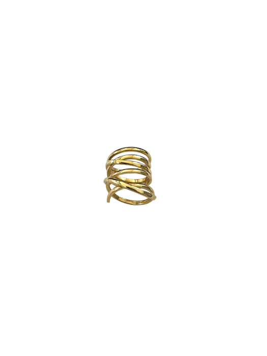 Anello multifascia in argento 925 dorato