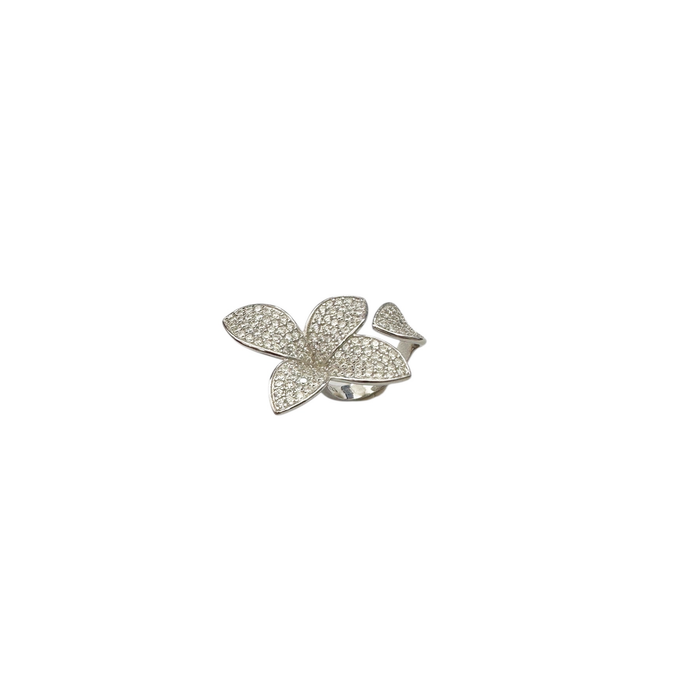 Anello in argento 925 modello foglie