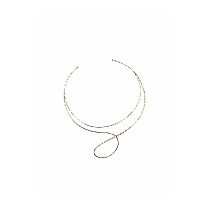Girogola rigido in argento 925 modello minimal