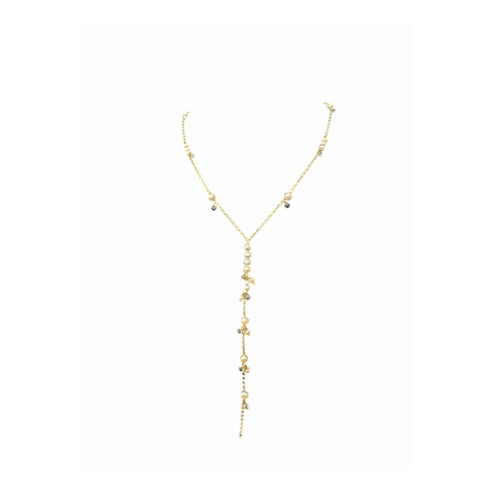 Collana a Y in argento 925 dorato 18 KT