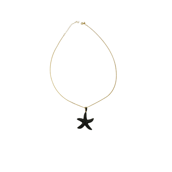 Collana in argento 925 dorato con ciondolo stella marina